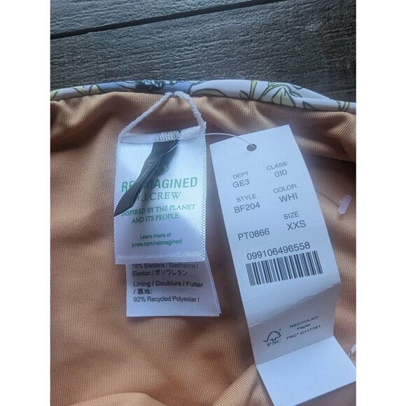 J. CREW Tie High Rise Bikini Bottom in Floral Vine - Picture 5 of 5